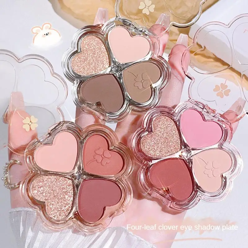 1/4 Color Eyeshadow Palette Cosmetics Pearly Eye Shadow Palettes Eyes Makeup Shiny Glitter Korean Art Eyeshadow Makeup Palettes