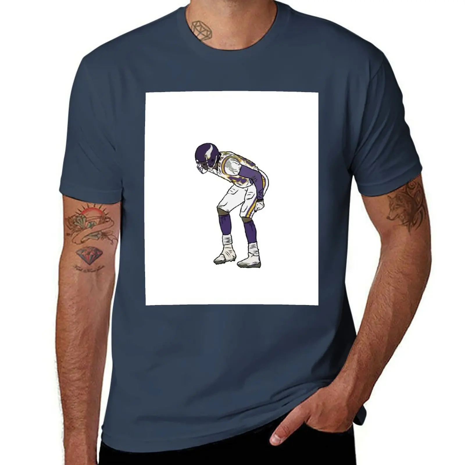 

Randy Moss Mooning Celebration T-Shirt man t shirt graphic cotton t shirts man 100% cotton t shirts high quality T-Shirt