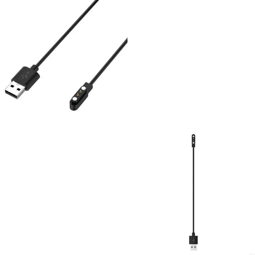2 pines Cable cable cable carga rápida con accesorio magnético Conexión segura Portable adecuado para reloj inteligente