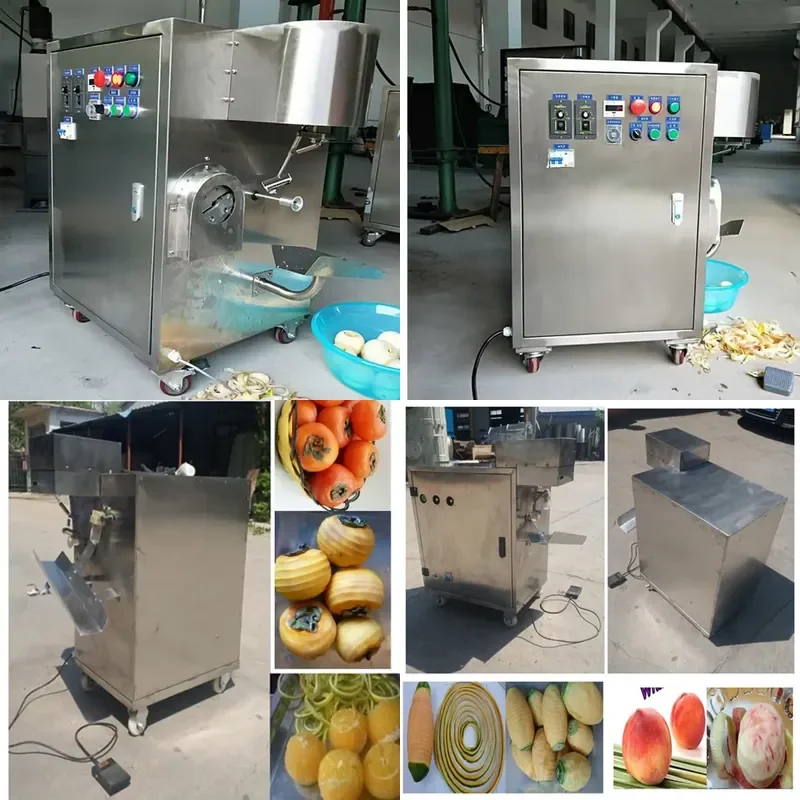 For Kitchen Supplies 220V 110V Industrial Automatic Hand Free Peeling Machine Large Fruit and Vegetable Peeler