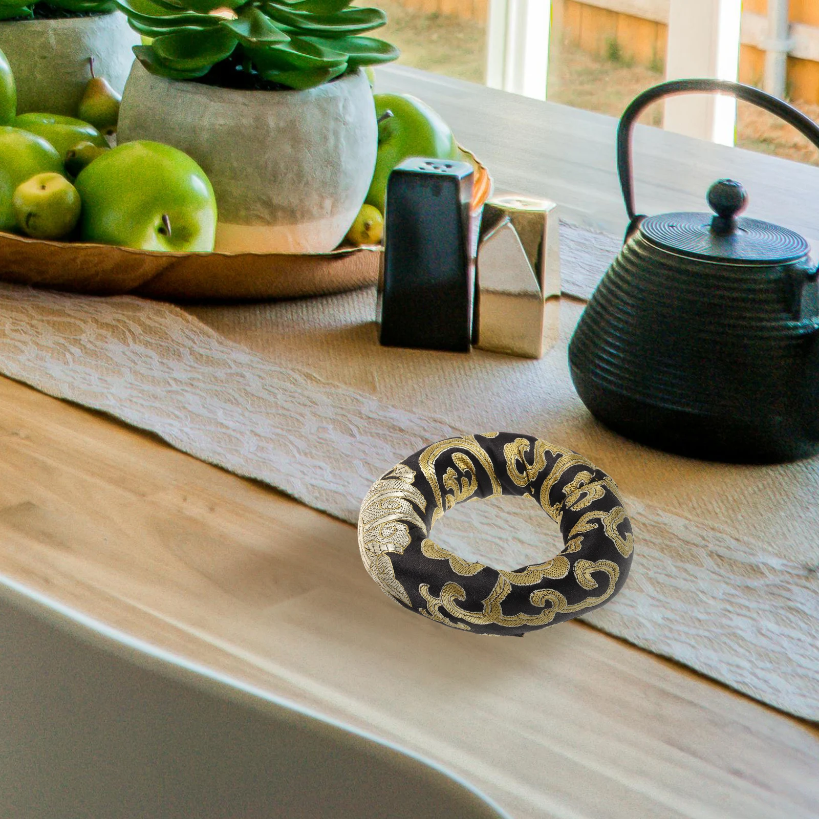 

Premium Sound Bowl Cushion Round Cotton Singing Bowl Mat Home Temple Decoration Gift Lightweight Portable Practical