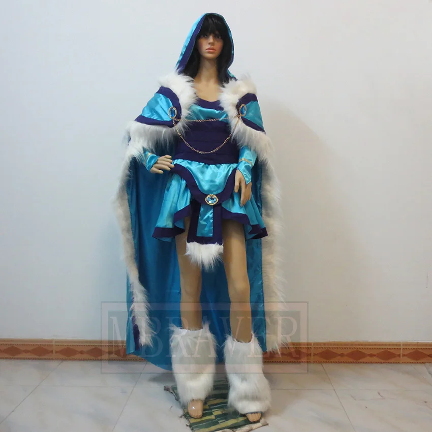 

Dota 2 Crystal Maiden Cosplay Costume Halloween Christmas Party Uniform Custom Made Any Size