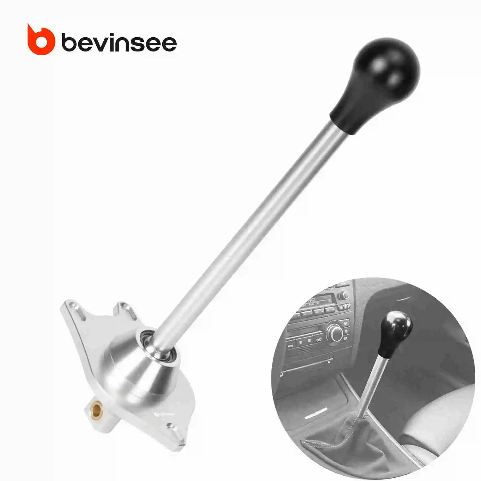 BEVINSEE Short Shift Lever Linkage Kit For BMW E90 E92 E91 E93 E87 E81 E82 E88 325i 328i 330i 335i 116i 118i 118d 116d 2006-2013