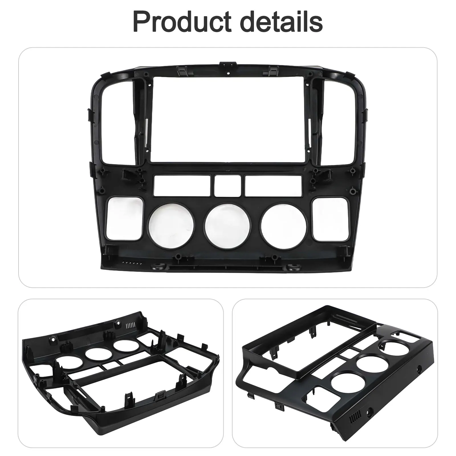 Automotive Navigation Interface Panel Dash Interface 9 Inches Car Radio Panel Easy Installation Car Audio Upgrade