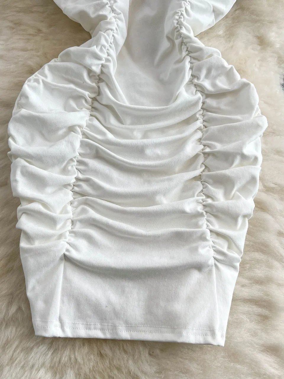 Foamlina 2025 New Fashion Bow Strap Slash Spalla Abito attillato da donna Sexy floccaggio in pizzo corto Nero Bianco Patchwork Abiti