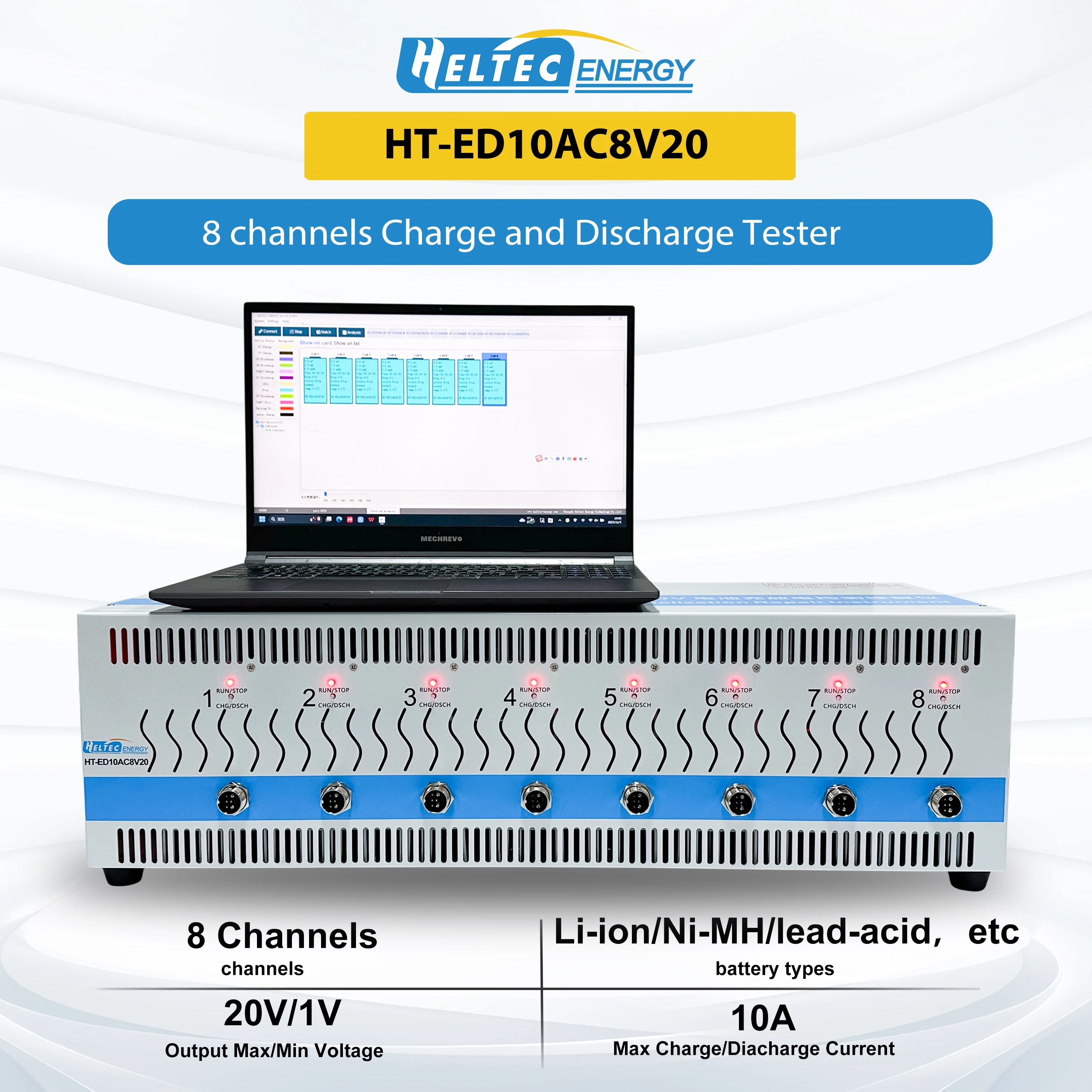 HEV Hybrid Car NiMH Battery Balance/Hybrid Nickel Hydrogen Battery Cell Charge Discharge Capacity Tester 6s 8s 5A 10a Car Repair