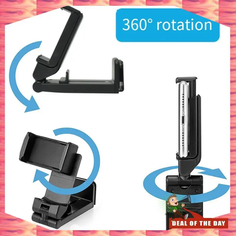 24-Hour Delivery Foldable Phone Holder Portable Desktop Holder For 4.7-6.9 Inch Phone For Airplane Travel For Car Seat Flying