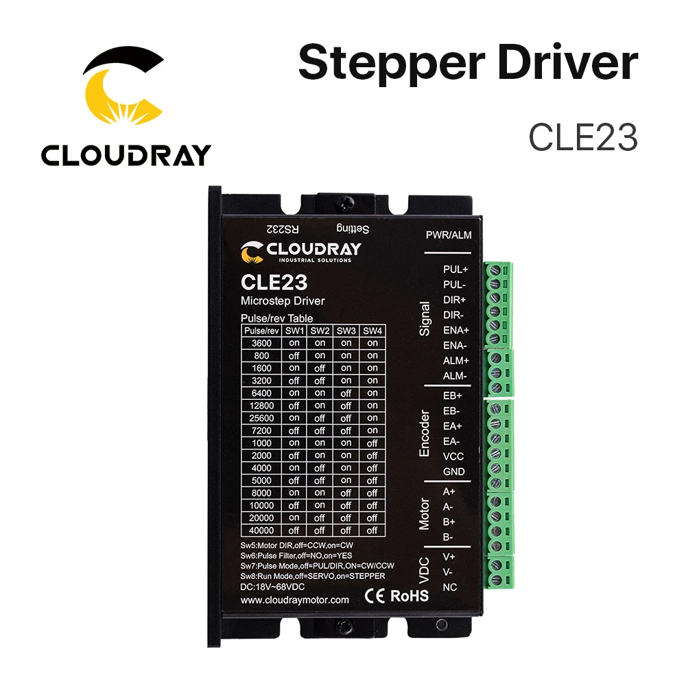 Imagem -05 - Motor Deslizante Cloudray-nema 23 com Codificador 3.0n.m Circuito Fechado Servo Driver Fácil com Cabo Livre de 15 m