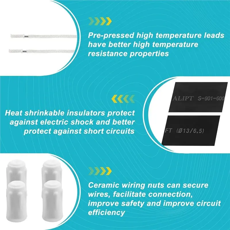 A02V-Replacement Surface Burner Terminal Receptacle Block Kit(4 Pack)- For Ken More May Tag Model 12001676