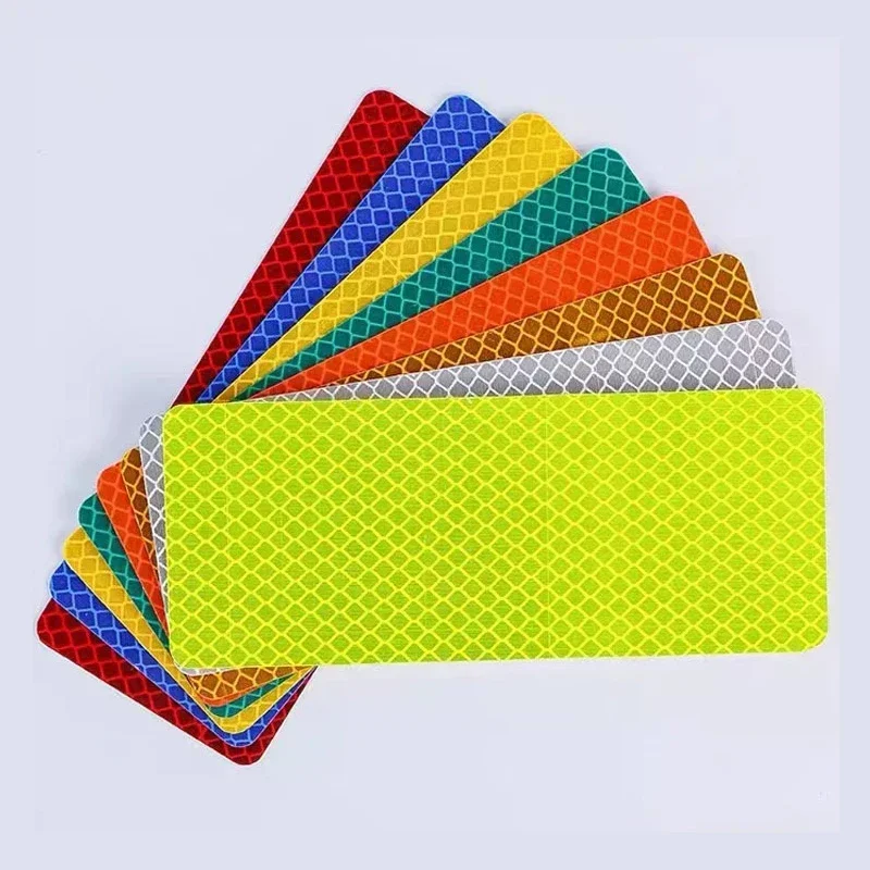10PCS Baby Stroller Anti-collision Reflective Patch Bicycle Night Light Patch Safety Warning Patch Multiple Uses
