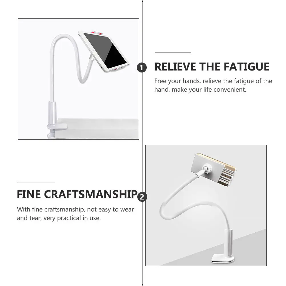 

Подставка для планшета на гибкой штанге, регулируемый настольный держатель с отверстием для зарядки, подставка для телефона, 1 шт.