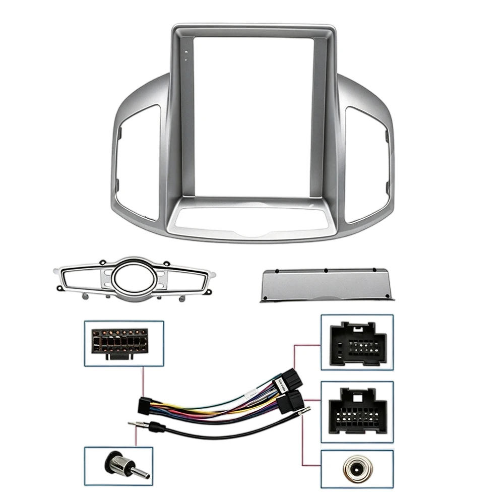 9.7 Inch Android Car Stereo Dashboard Trim Panel For Chevrolet Captiva 2011-2017 Radio Fascia Frame Installation Kit