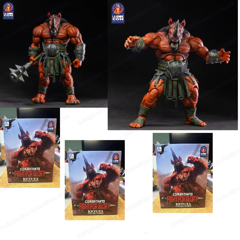 

XesRay In Stock COMBATANTS FIGHT FOR GLORY KETUTA THE BIG HORN Movability Model Toy Collect rhinoceros orc Exhibition limitation