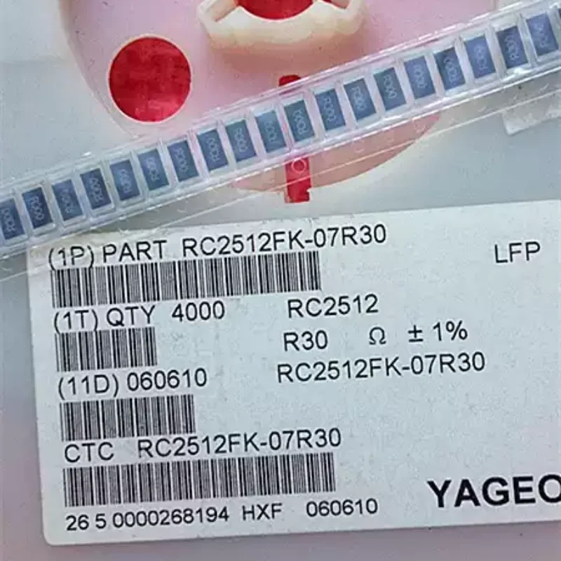 5-100pcs SMT resistor sampling resistor 2512 0.3R R30 300 milliohms 300mR 1W 1%