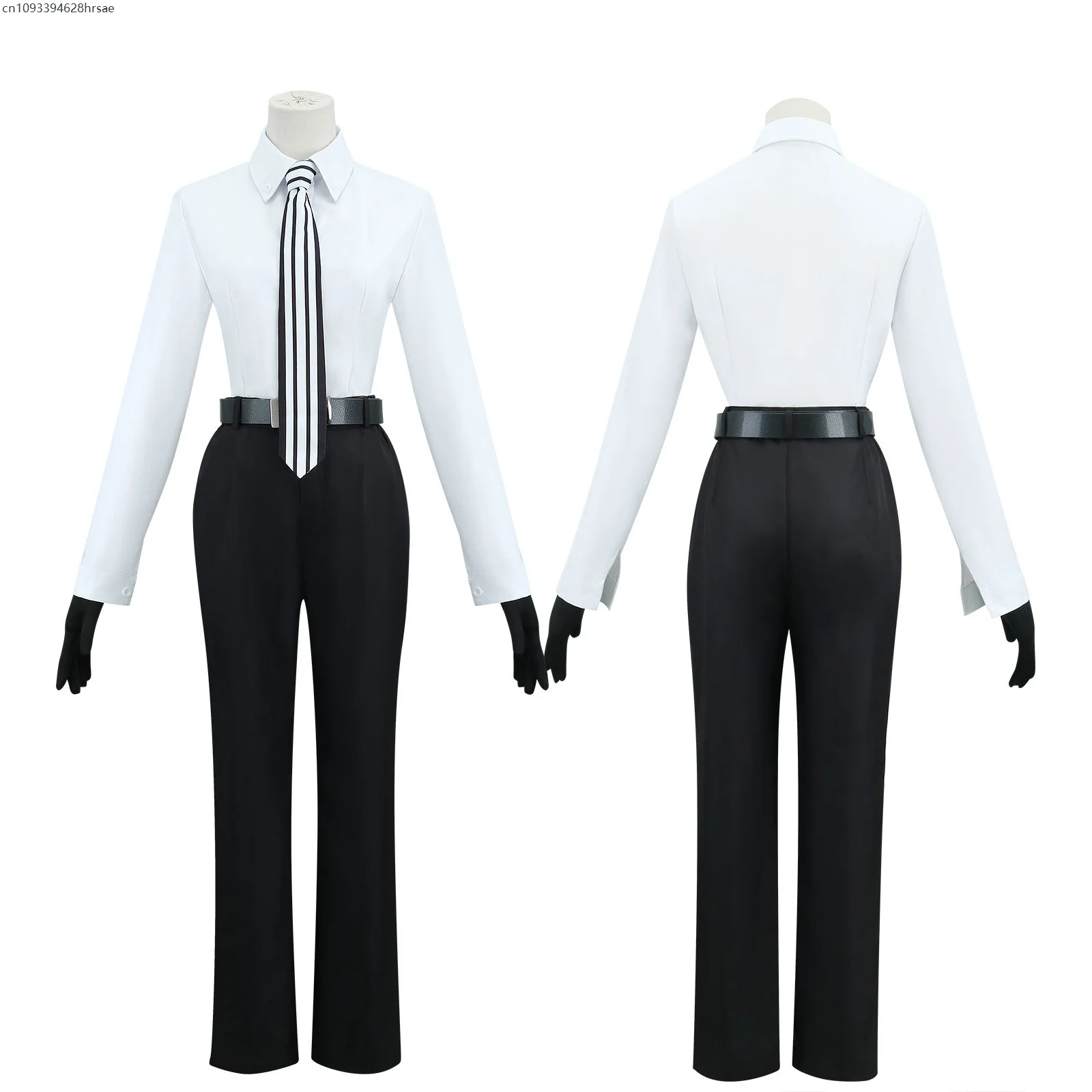 أنيمي تأثيري حلي الباروكات زي مدرسي البدلة معطف التعادل مع قفازات حفلة الهالوين الزي 2025