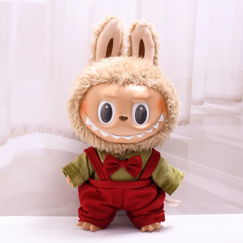 38cm 라부부 인형 옷 크리스마스 작업복 치마 라부부 인형 의상 액세서리