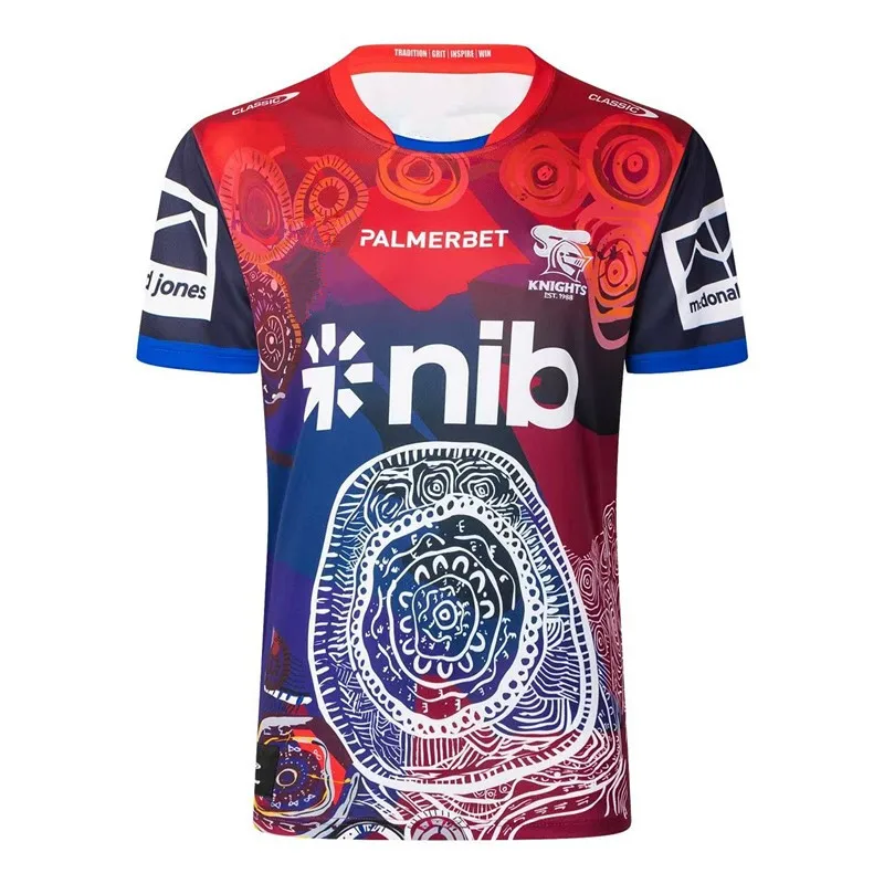 2025 Knights Indigenous Rugby Jersey - Mens Size:S-5XL Comfortable Breathable Perfect Quality!