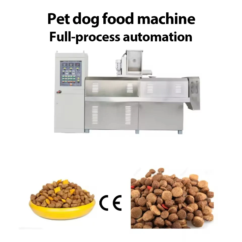 Wide Adaptability to Raw Materials 1000-1200KG/H CE Certified Flexible Capacity Pet Dog Food Machine for Versatile Production