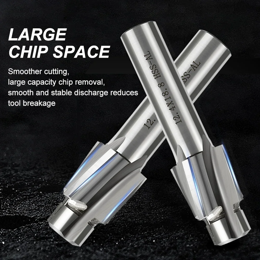 

Milling Cutter HSS Counterbore End Mill M3-M12 Pilot Slotting Tool Countersink End Mills CNC Router Bit Milling Tool