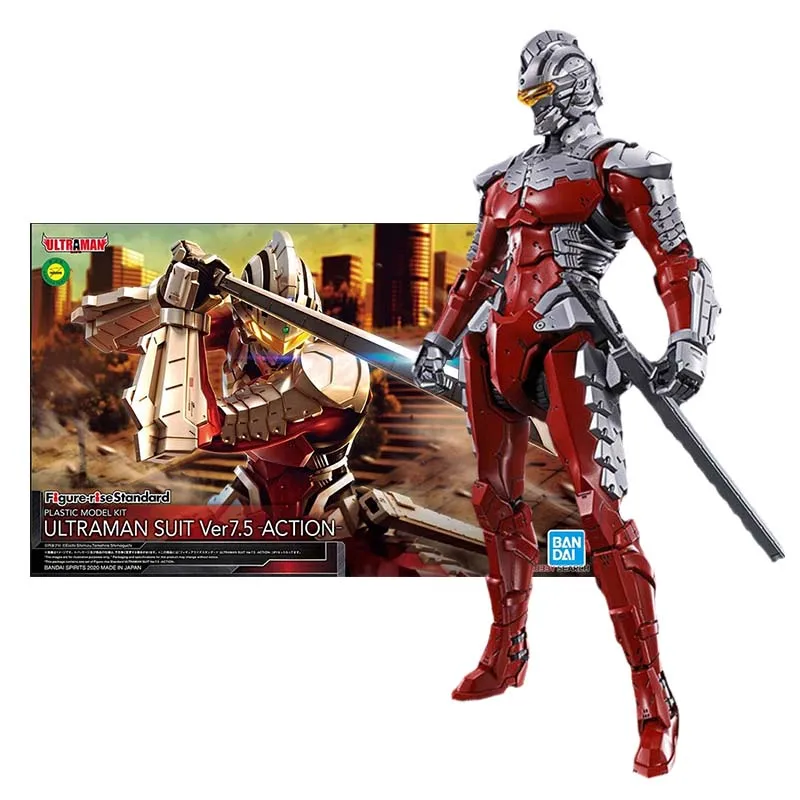 

Bandai Figure Ultraman Anime Figures FRS Seven Ver.7.5 Collection Model Anime Action Figure Toys For Boys Children's Gifts