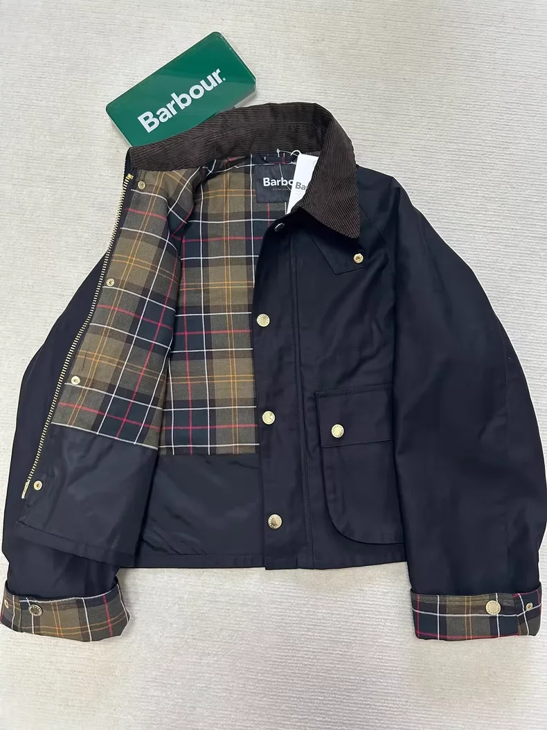 เสื้อแจ็คเก็ตสั้นแบบไม่เคลือบแว็กซ์สำหรับล่าสัตว์ในฤดูใบไม้ร่วงและฤดูหนาวของ B@r Cooperation