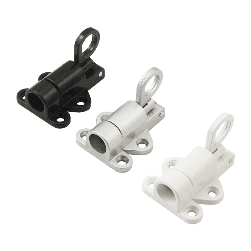 XD-Aluminum Alloy Window Gate Security Pull Ring Spring Bounce Door Bolt  Automatic  Latch Lock Spring Bounce Door Bolt Latch