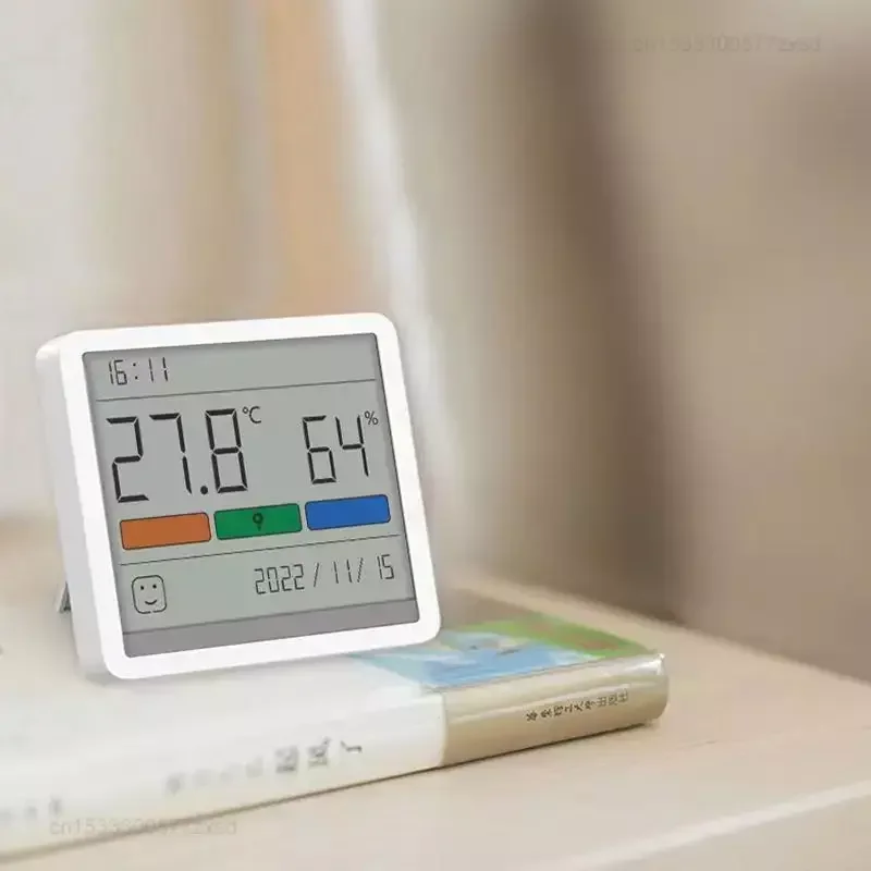 Imagem -04 - Xiaomi-duka Atuman Lcd Relógio Digital Eletrônico Temperatura Medidor de Umidade Mini Relógio Digital Programação Decorativa de Tela Grande