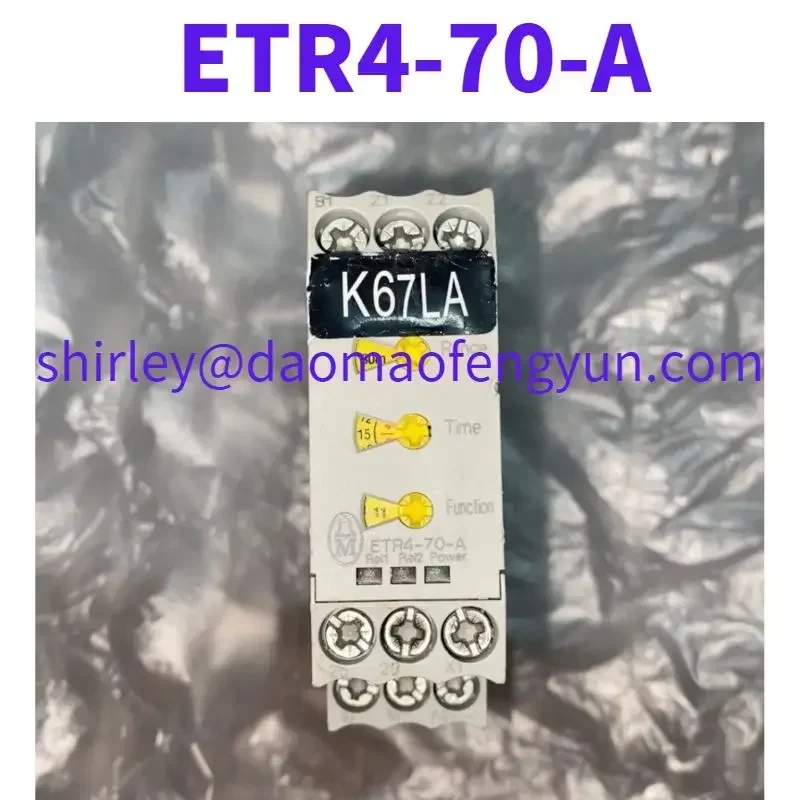 Used ETR4-70-A time relay delay switch