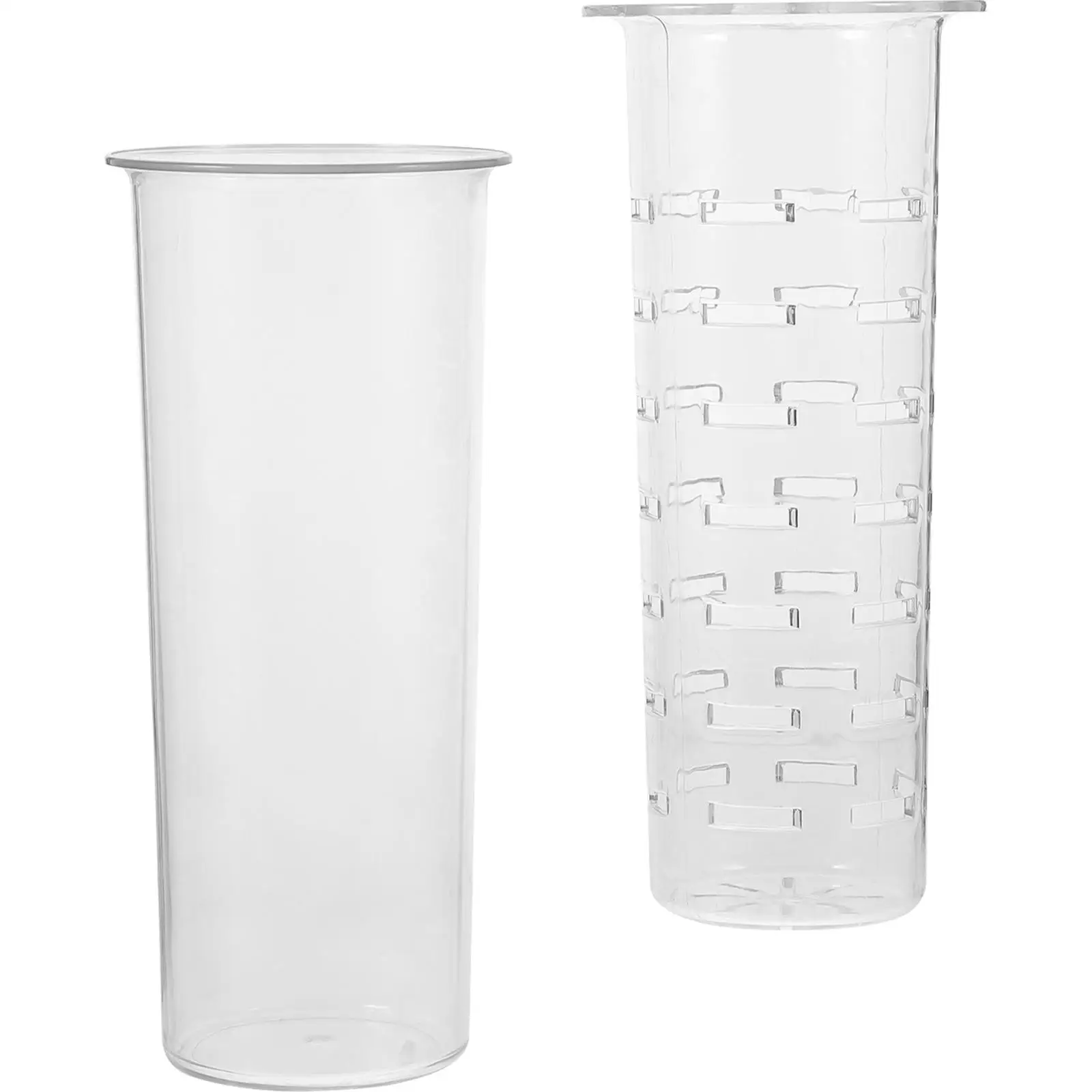 2Pcs Juice Acrylic Cylinder Infuser Drink Dispenser Ice Cylinder For Beverage Dispenser Fruit Filter 4L 5L Square Cans Kitchen