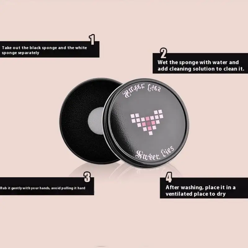 Makeup Brush Cleaner Sponges Cosmetic Brush Drying Wash Eyeshadow Color Removal Portable Cleaning Case