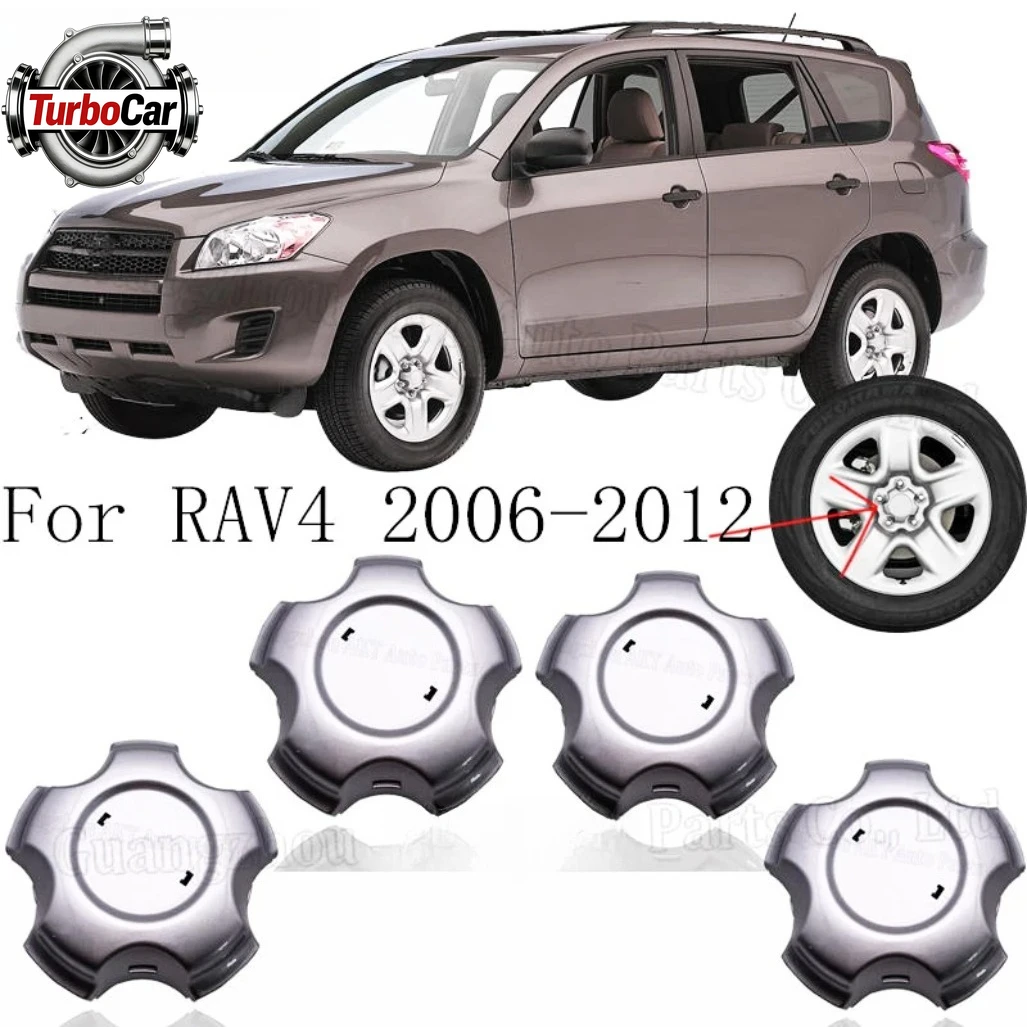 

4Pcs/LOT Chrome Wheel Center Hubcap Cover For Toyota RAV4 2006-2012 Front Hub Cap TY094