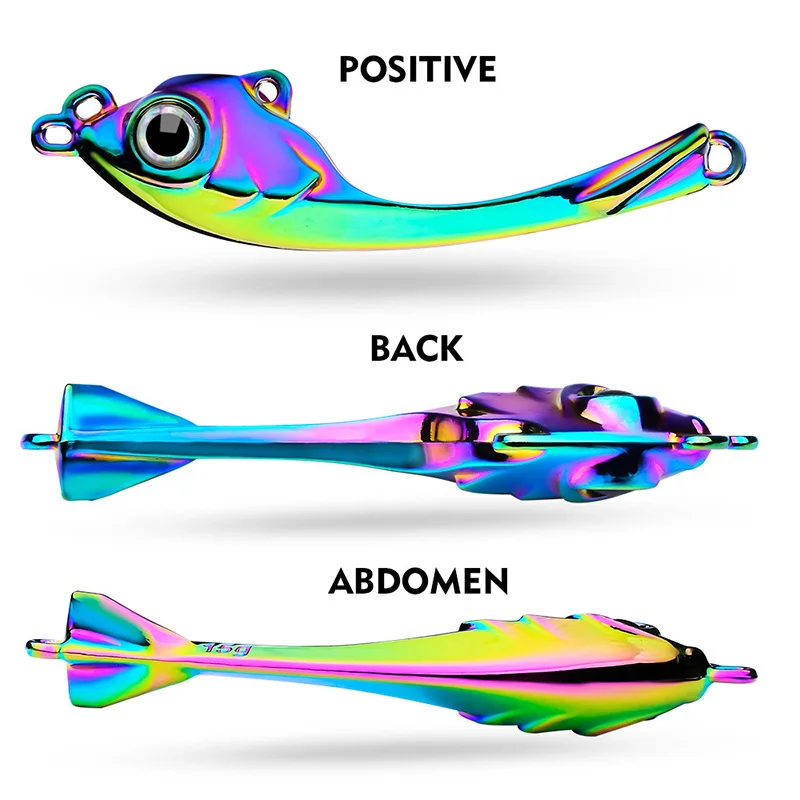 1 Pcs Rotating Sequins Tail Metal Jig VIB Fishing Lure 7g 13g 17g Spinner Spoon Balance Sinking Vibration Wobblers Bait Tackle