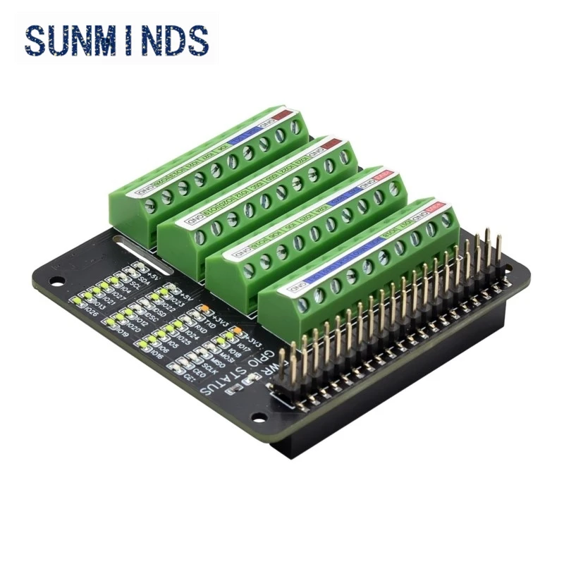 Raspberry Pi 4 GPIO Expansion Board Breakout GPIO Screw Terminal Hat for Raspberry Pi