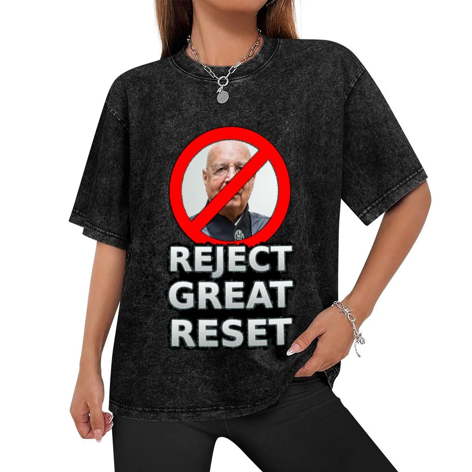 Reject The Great Reset T-Shirt customs summer shirt mens big and tall t shirts