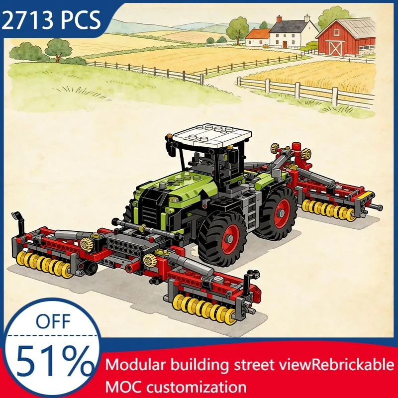

NEW 2713Pcs Moc Luxury High Tech City Engineering Quarry Machine Model Building Blocks Technology Assembly Bricks Toys Kids Gift