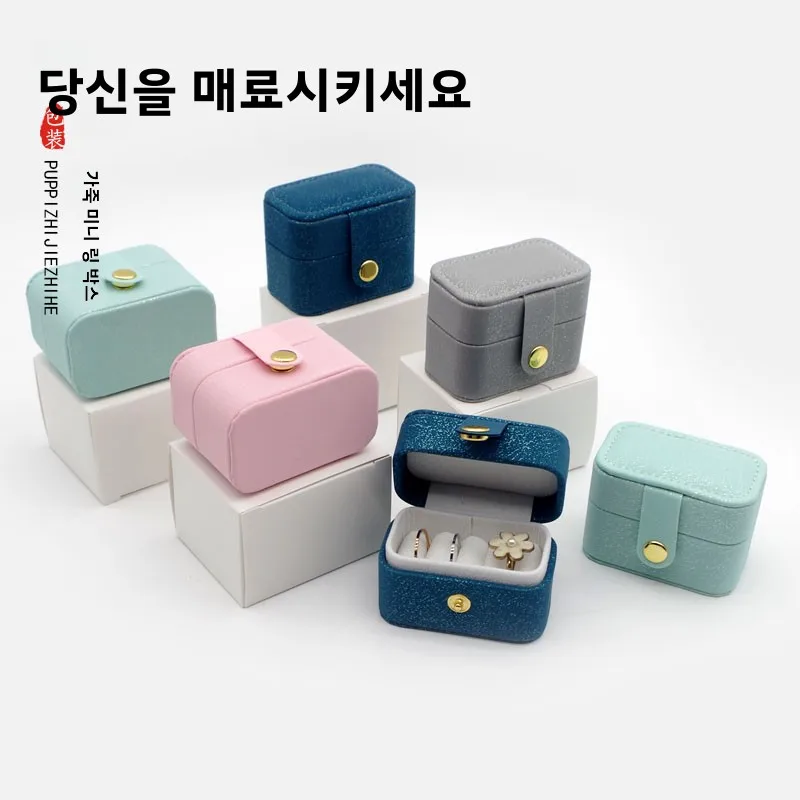 

Portable Velvet Jewelry Box Ring Earring Storage Organizer Girl's Cact Cosmetic Case Korean Sle Cact Storage Sol...