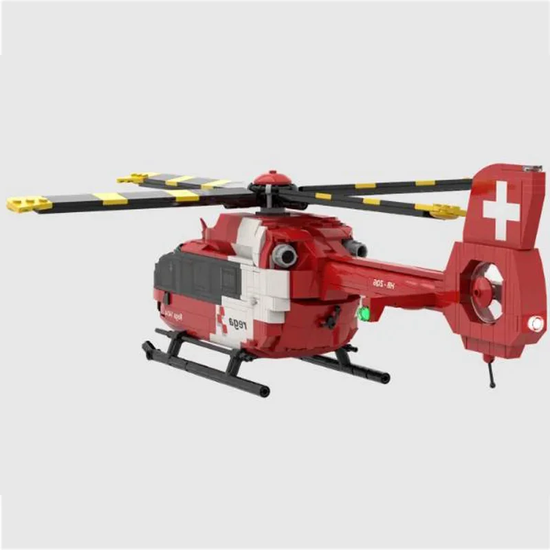 

Спасательный вертолет 900, самоблокирующийся строительный блок, модель строительного блока, головоломка, игрушка на день рождения, Рождество, подарочные украшения MOC-89723