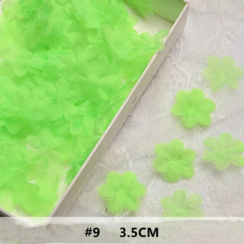 200 Stück/Packung. Mehrfarbige Stoffblütenblätter für Hochzeitskleid, Kinderkleidung, Feendekoration, DIY-Schmuckmaterial – Detail 8