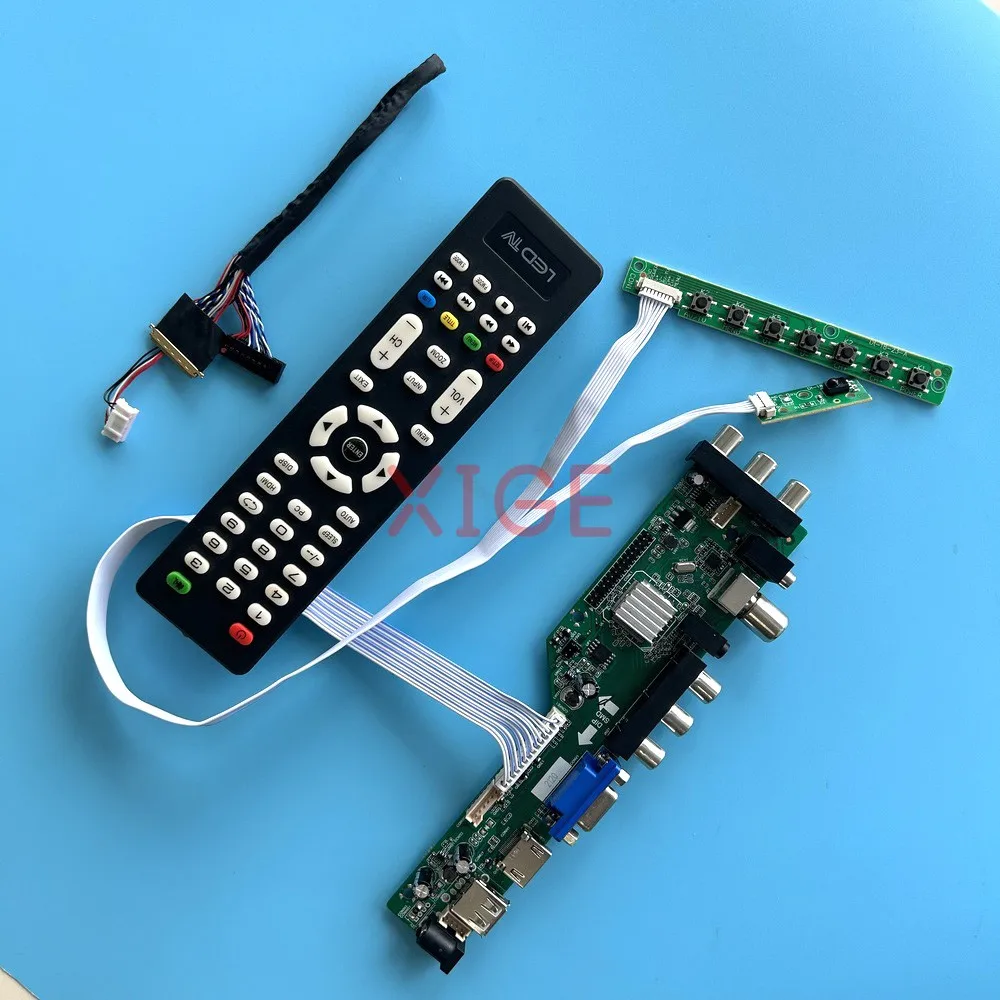 

Driver Controller Board For N140FGE-L32/L31 N140FGE-LA2 Kit DIY DVB-C/T 1600x900 AV/USB/DHMI/VGA Laptop Matrix 14" 40-Pin LVDS