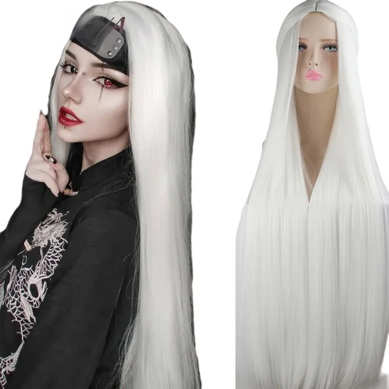 

Universal cosplay with fake hair, unisex, long straight hair, anime, extra long straight hair Synthetic fiber wig