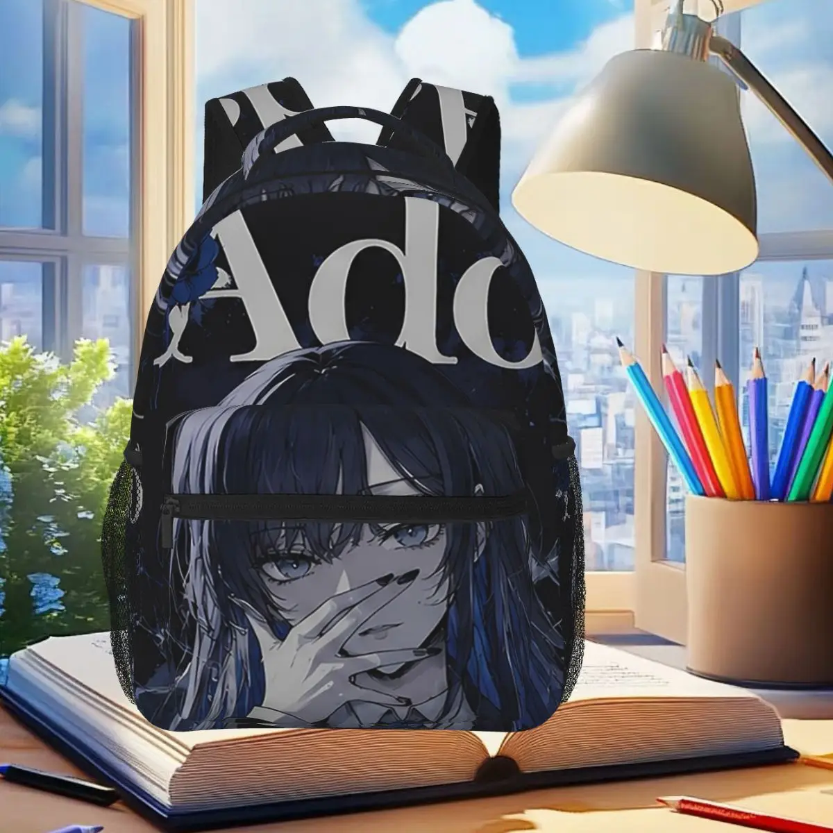 Ado World Tour Hibana Backpack Student Boys Girls BookBag Children School Bag Laptop Shoulder Bags for Men Women