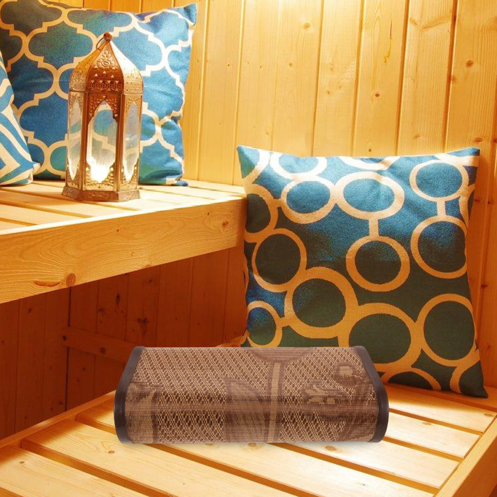 

Bamboo Pillow Cervical Neck Support Ergonomic Steam Room Home Rest Soft Cooling Breathable Bamboo Mat Elderly Orthopedic