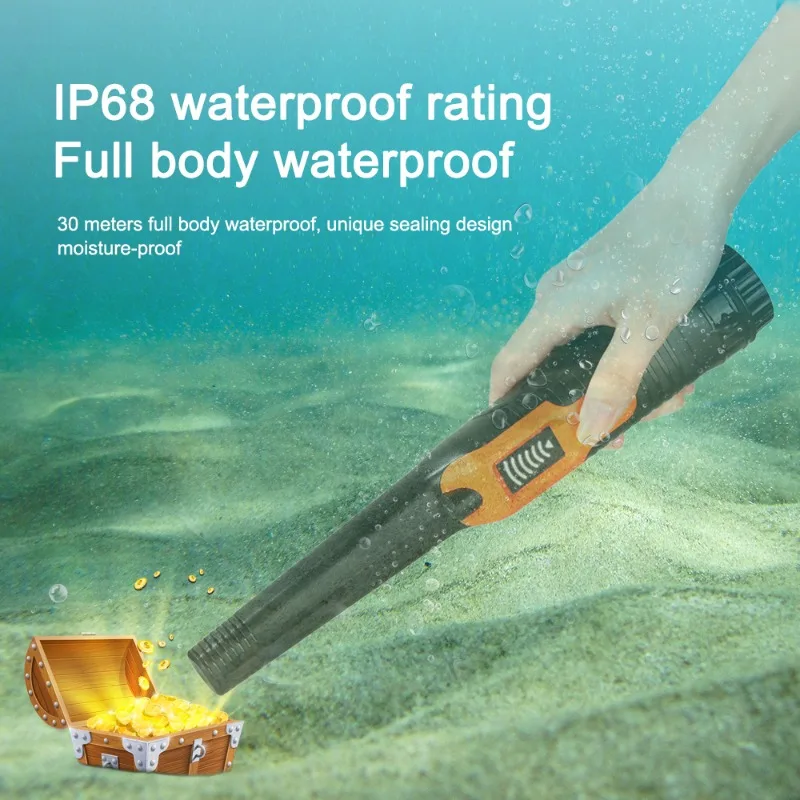 

High sensitivity handheld metal detector positioning rod underground treasure hunting metal detector small and portable