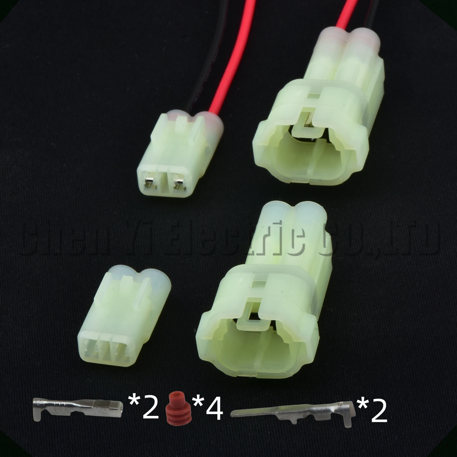 2 Pin Automotive Connectors Reverse radar oxygen sensor Wire harness Plug 6180-2451 6187-2801 For Honda Toyota