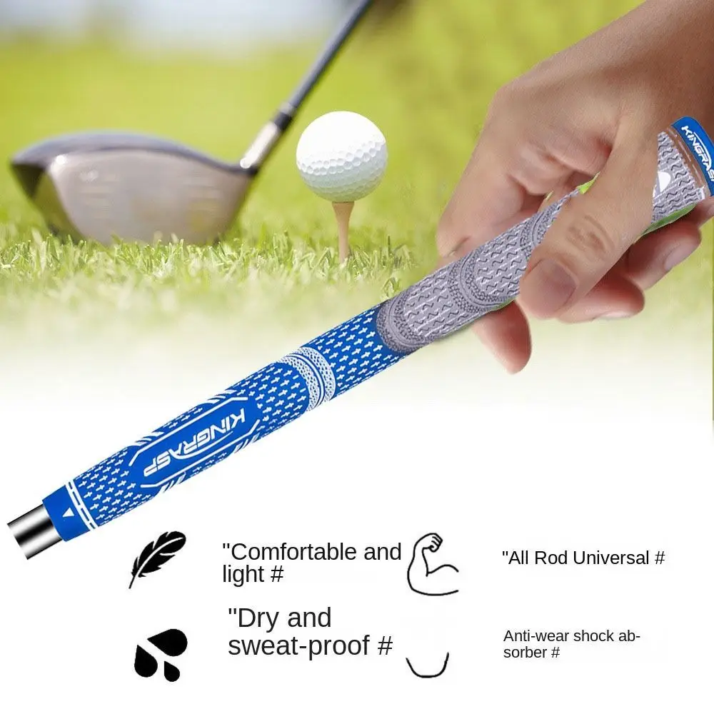 Rubber Golf Club Rubber Grip Comfortable Lightweight Golf Club Grips Non-slip Shock-absorbing Golf Swing Training Grip Golfers