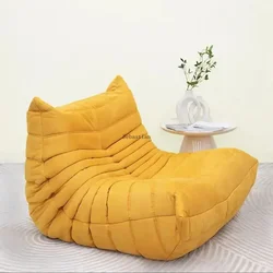 Cat Scratch Leather Nordic Togo Internet Celebrity Couch Bedroom Single Sofa Chair Living Room Suede Leather Can Be Customized