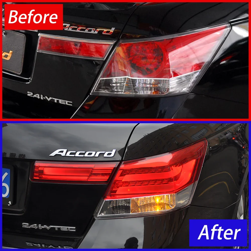 Car Taillights Assembly For Honda Accord 2008-2013 LED Auto Rear Back Lamps Upgrade Highlight Brake light Accessories