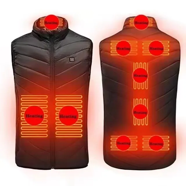 21 beheizte Zonen, elektrisch beheizte Jacken für Damen und Herren, Sportbekleidung, beheizter Mantel, Graphen-Heizmantel, USB-Heizjacke für Camping – Detail 2