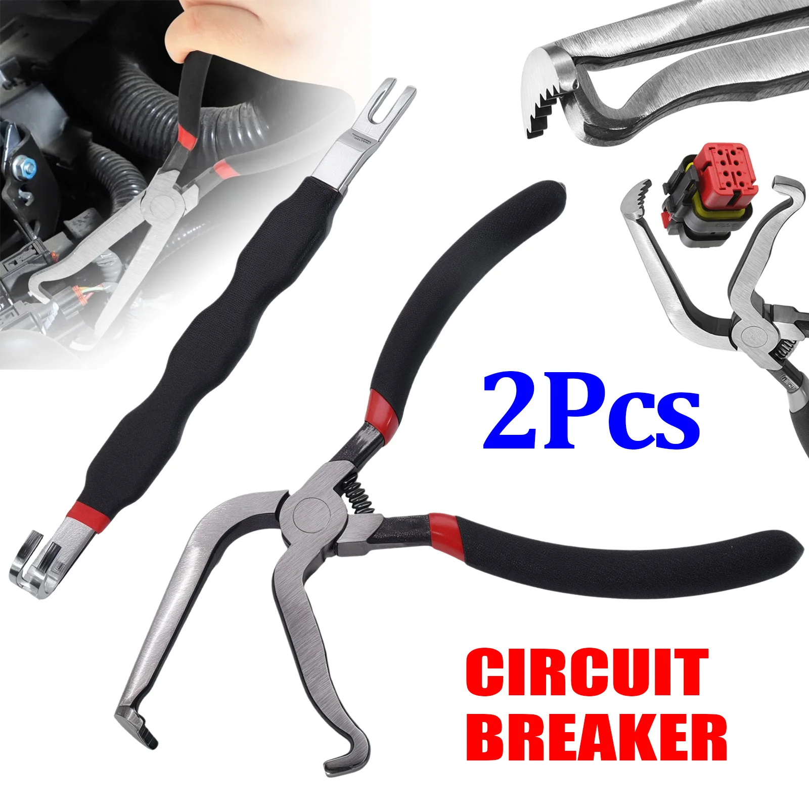 

Набор из 2-х электрических разъемных клещей для отсоединения топливных и масляных трубок, инструмент для резки и снятия проводов, сепаратор для разъемов грузовых автомобилей, ремонтный инструмент