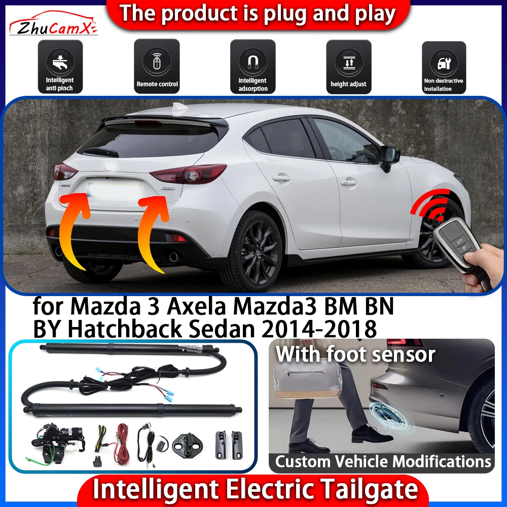 

Smart Powered Tailgate System for Mazda 3 Axela Mazda3 BM BN BY Hatchback Sedan 2014-2018 Automatic Intelligent Trunk Lift Kit